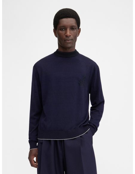 NAVY KNITTED KNIT