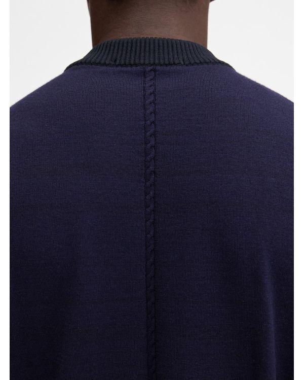 NAVY KNITTED KNIT