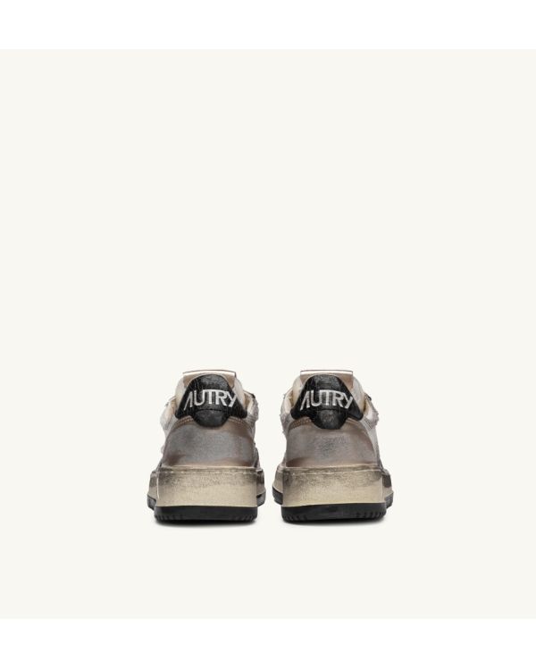 SNEAKERS MEDALIST SUPER VINTAGE LOW MAN BLANC DORE NOIR