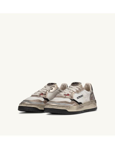 SNEAKERS MEDALIST SUPER VINTAGE LOW MAN BLANC DORE NOIR