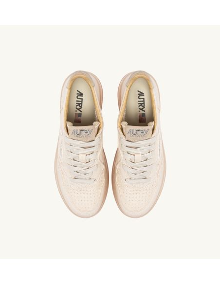 MEDALIST LOW MAN SNEAKERS IN IVORY CANVAS