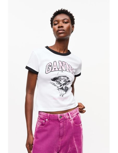 TSHIRT BASIQUE AVEC SOCIERE BRIGHT WHITE