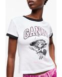 BASIC TSHIRT WITH SOCIERE BRIGHT WHITE