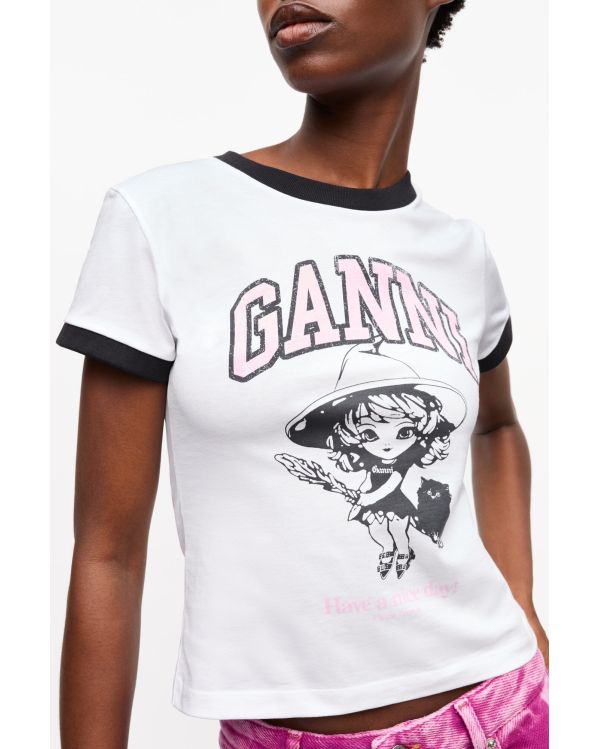 TSHIRT BASIQUE AVEC SOCIERE BRIGHT WHITE