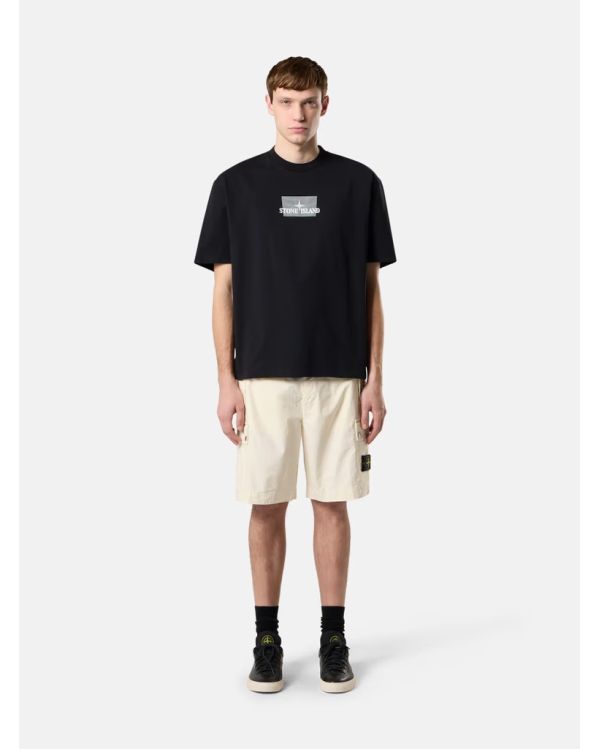 GRID PRINTED TSHIRT 2100016 BLACK