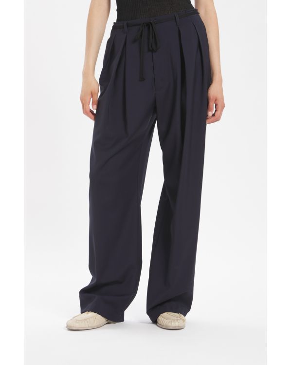 TROPICAL NAVY DRESS PANTS