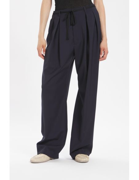 TROPICAL NAVY DRESS PANTS