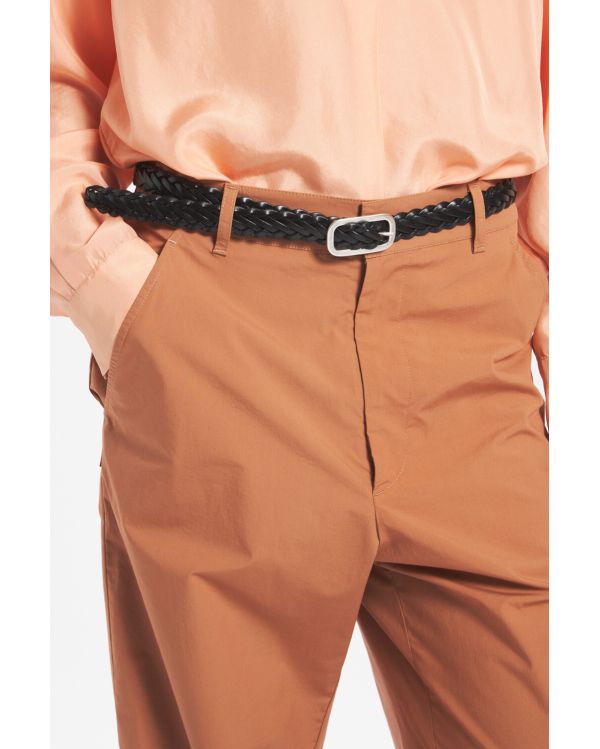CEINTURE TRECCIA PELLE NERO