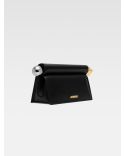 THE BLACK ROUND SQUARE POUCH