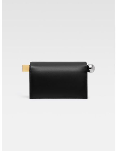 THE BLACK ROUND SQUARE POUCH