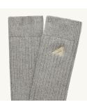 MELANGE EMBROIDERED LOGO SOCKS