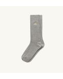 MELANGE EMBROIDERED LOGO SOCKS