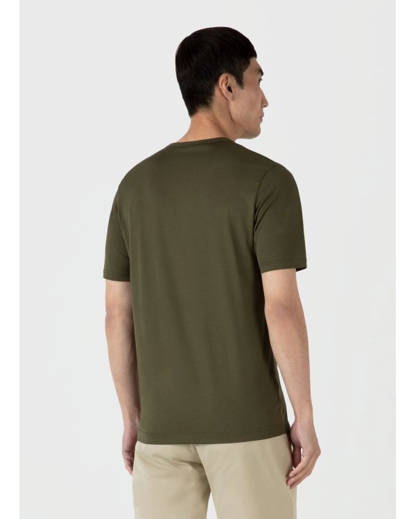 CREW NECK T SHIRT PINE GREEN 2