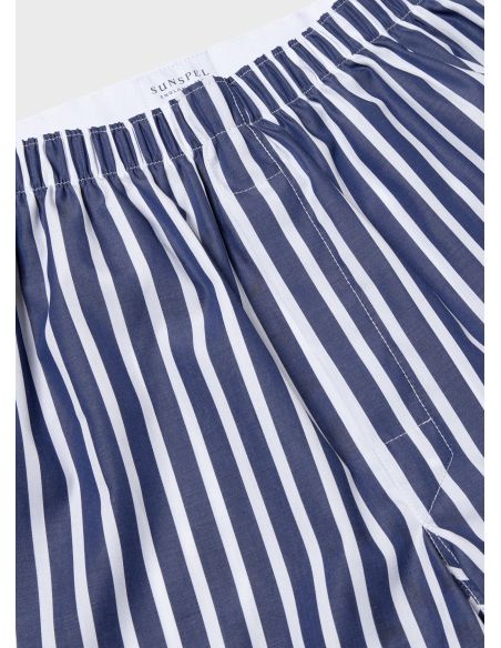 CLASSIC BOXER SHORT NAVY WHITE WIDE STRIPE