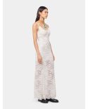 LONG IVORY LACE DRESS