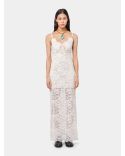 LONG IVORY LACE DRESS