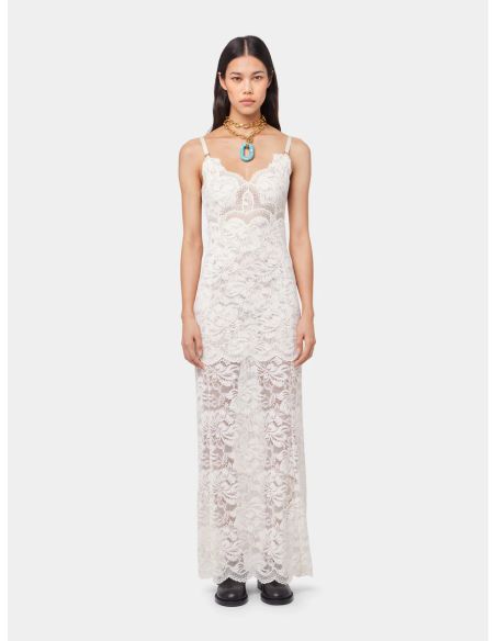 ROBE LONGUE IVORE EN DENTELLE