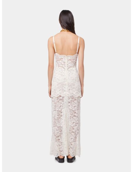 ROBE LONGUE IVORE EN DENTELLE