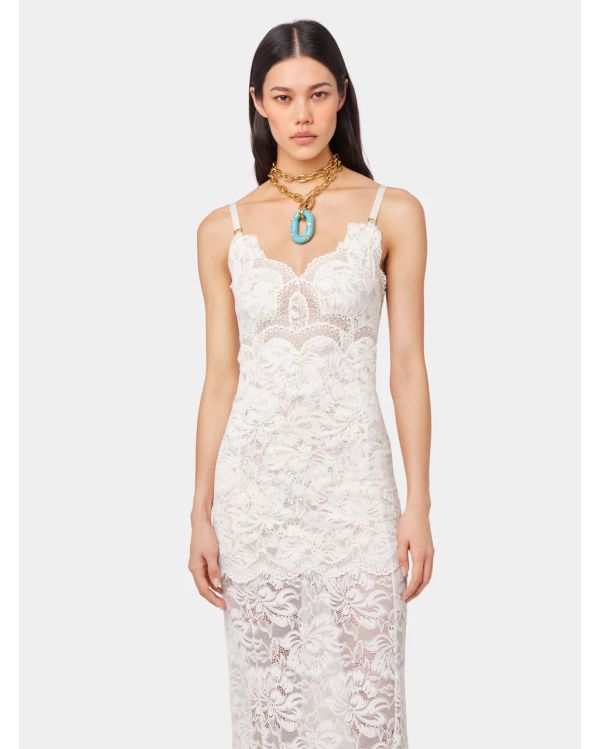 ROBE LONGUE IVORE EN DENTELLE