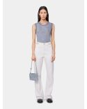KNIT TANK TOP LIGHT BLUE