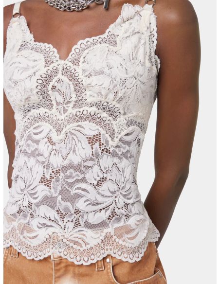 TOP LACE IVORY