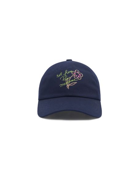 THE ESQUISSE SLOGAN CAP NAVY