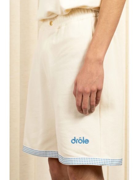 THE PIQUE SHORTS OFF WHITE