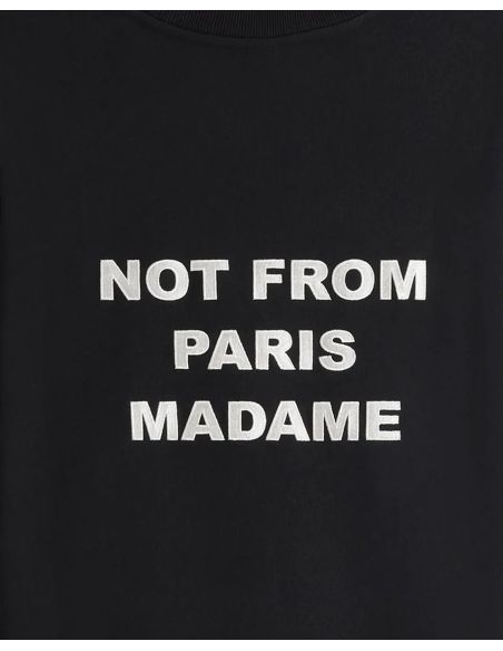 LE SWEATSHIRT SLOGAN BLACK