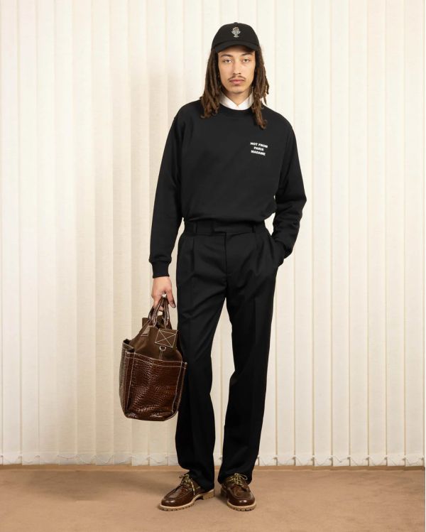 LE SWEATSHIRT SLOGAN BLACK