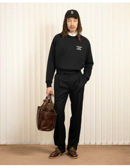 LE SWEATSHIRT SLOGAN BLACK