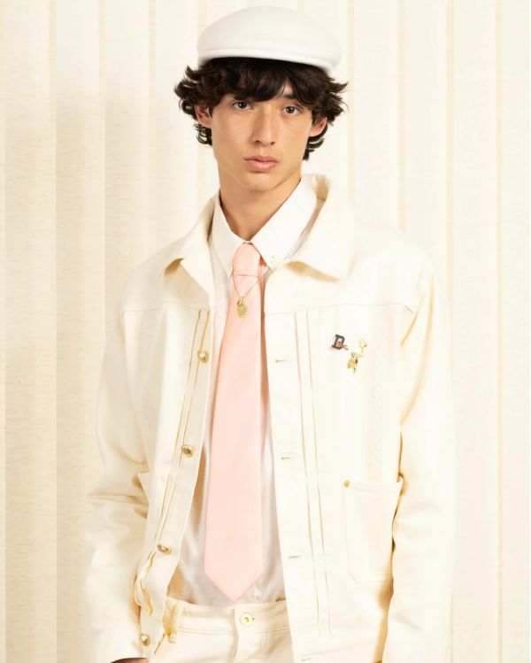 LA VESTE DENIM MEDICIS OFF WHITE