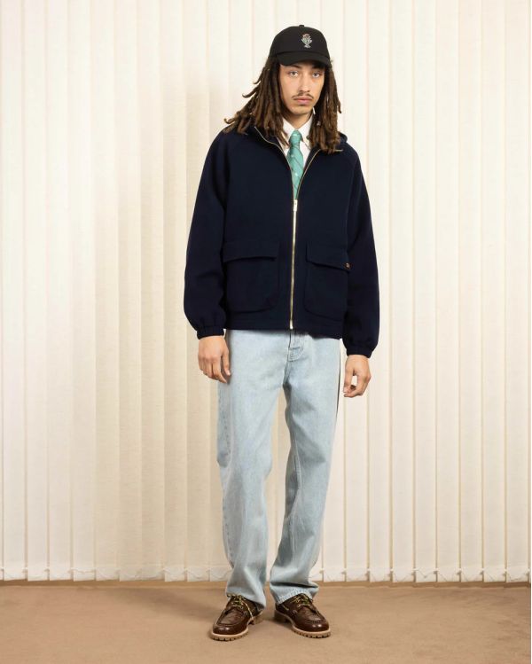 THE HOODED JACKET NAVY 2