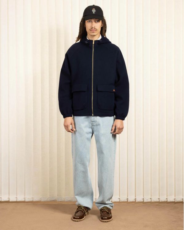 THE HOODED JACKET NAVY