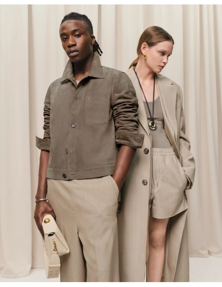 BUTTONED JACKET CENDRE