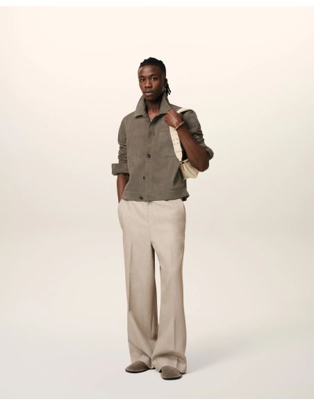 BUTTONED JACKET CENDRE