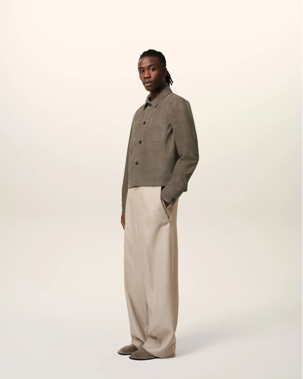 BUTTONED JACKET CENDRE