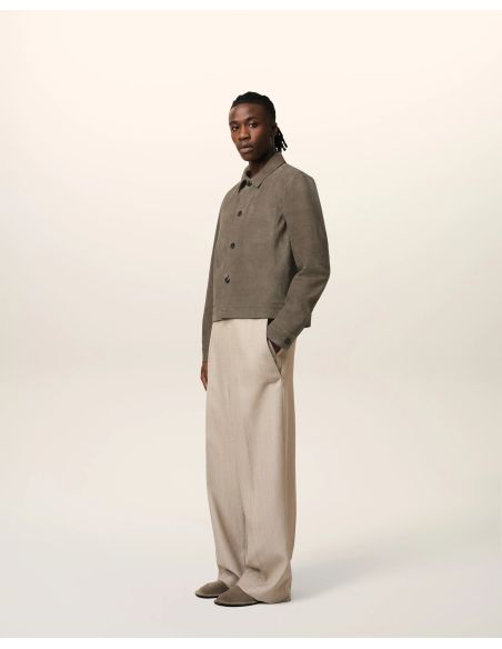 BUTTONED JACKET CENDRE