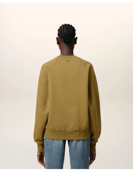 MUSTARD SWEATSHIRT AMI DE COEUR TONE ON TONE HAVANE