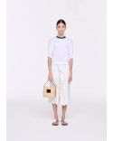 KNITTED COTTON SWEATER WHITE