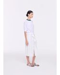 KNITTED COTTON SWEATER WHITE
