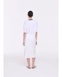 KNITTED COTTON SWEATER WHITE