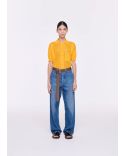 JEAN DROIT CEINTURE INDIGO
