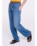 JEAN DROIT CEINTURE INDIGO