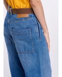 JEAN DROIT CEINTURE INDIGO