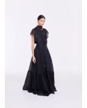 LONG SKIRT ORGANZA BLACK