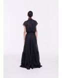 LONG SKIRT ORGANZA BLACK