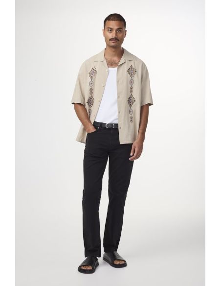 CHEMISE OLE EN LIN OATMEAL