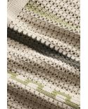 CARDIGAN FRANK CROCHET GREEN STRIPE