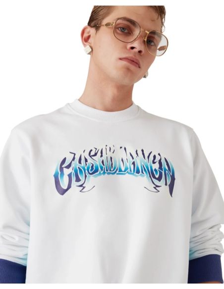 BLUE FADE SWEATSHIRT WHITE