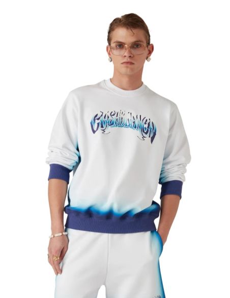 BLUE FADE SWEATSHIRT WHITE